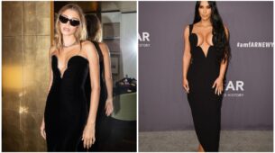 Fashion Face-Off: Kim Kardashian Vs Hailey Bieber: Who Wore The Black Plunging Dress Better?