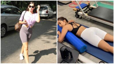 Flaunt your hot curvaceous body the Nora Fatehi and Pooja Hegde style in bralettes and bodycon shorts to raise the oomph