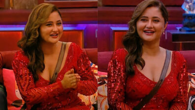 Hot Babe Alert: Rashami Desai raises heat in a sensuous deep-neck red outfit, is she ready for a date night?