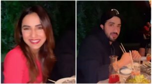 How Adorable: Jasmin Bhasin and Aly Goni enjoy a romantic candlelight dinner together, see viral video