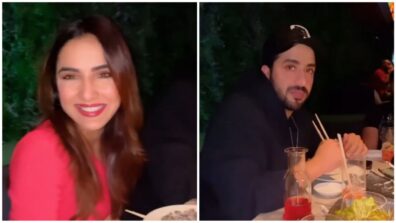 How Adorable: Jasmin Bhasin and Aly Goni enjoy a romantic candlelight dinner together, see viral video