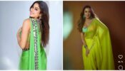 In love with neon green sarees with a plunging neckline? Take vogue cues from our hot babes, Janhvi Kapoor and Malaika Arora