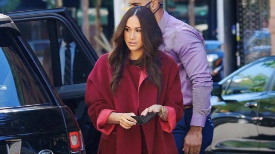 In Pics: Meghan Markle Looks A Hot Babe In Her Stylish All Red Suit - 0