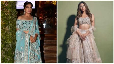 It’s Time To Shine! Mouni Roy VS Bhumi Pednekar: Which Bollywood Leading Lady Looks Ravishing In Mirror-Work Lehenga?