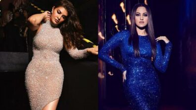 Jacqueline Fernandes To Sonakshi Sinha: Hotties Shining In Glittery Dresses