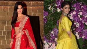 Katrina Kaif’s Red Spicy Lehenga Or Alia Bhatt’s Hot Yellow Lehenga: Which One Would You Steal For Your Wardrobe? Vote Now