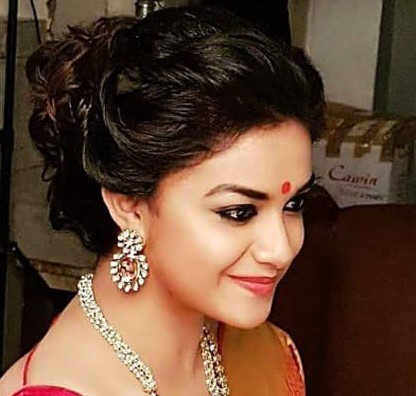 In Love With Chic High Bun Style? Take Hairdo Goals From Keerthy Suresh - 1