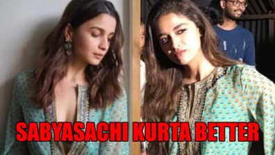 Keerthy Suresh Or Alia Bhatt: Which Hottie Aced Sabyasachi Kurta Better: Vote Now