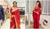 Keerthy Suresh To Jacqueline Fernandes: Celebs Looking Glamourous In Red Sarees