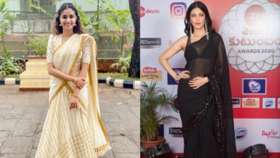 Keerthy Suresh To Shruti Haasan: South Hotties In Elegant Saree Looks