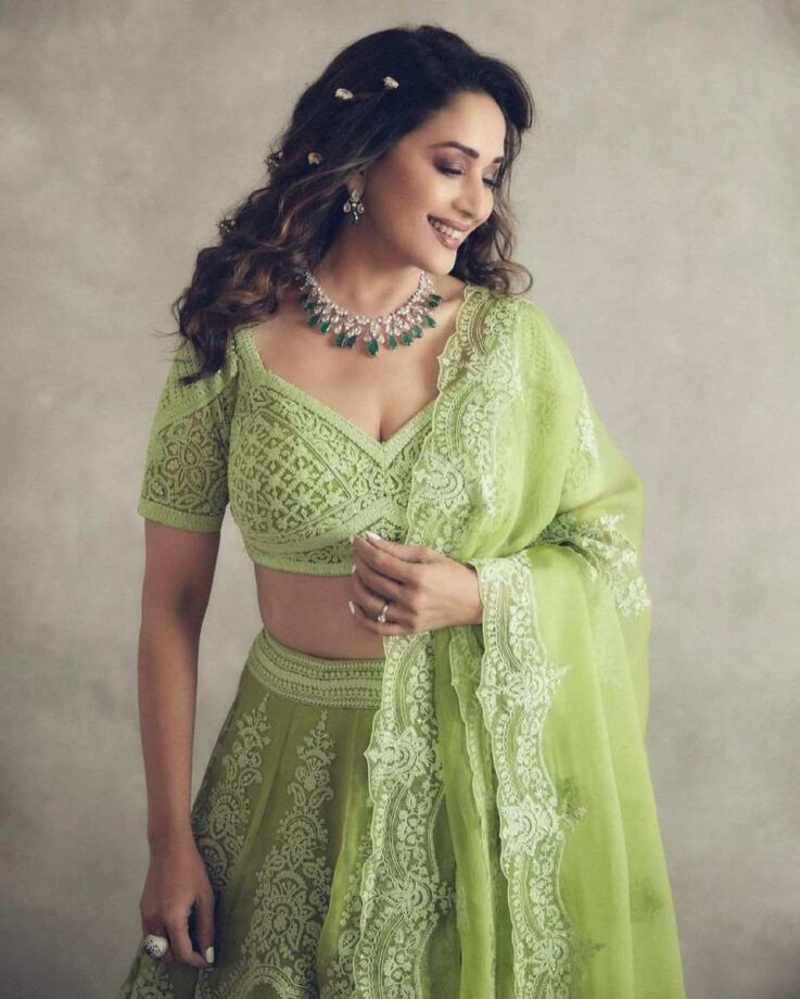 Madhuri Dixit Nene’s 5 Lehengas Perfect For Coming Wedding Season - 3