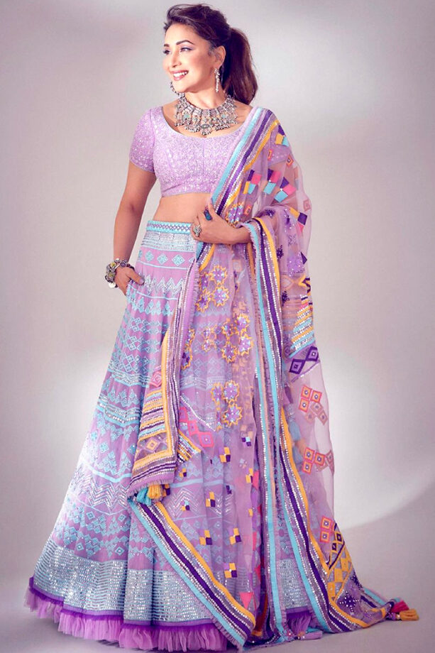 Madhuri Dixit Nene’s 5 Lehengas Perfect For Coming Wedding Season - 0