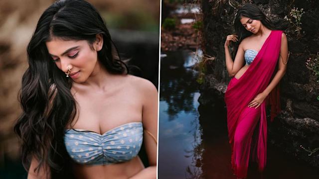 Malavika Mohanan Goes Fierce Warrior Style In No Blouse Only Saree Look: See Pic - 1