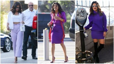 Monday Morning Blues!? No, We Prefer Purple: Which Gorgeous Purple Outfit Of Priyanka Chopra Would You Wear At Sunday Brunch?