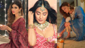 Mouni Roy Vs Hina Khan Vs Rubina Dilaik: Which hot babe rocks the traditional deep-neck outfit pose with ‘Diwali diya’? (Ultimate Fan Battle)
