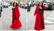 Neha Kakkar’s romantic love-affair in Paris, sets internet on fire in black bralette and red ‘World Of Asra’ overcoat jacket