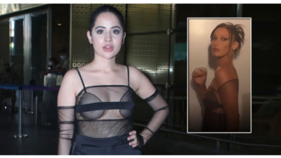 Netizens Troll Urfi Javed As She Copies Bella Hadid’s See-Through Top: See Pics