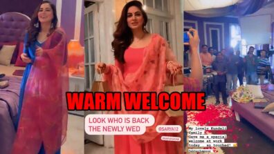 New bride Shraddha Arya gets a warm welcome from Kundali Bhagya team, watch videos