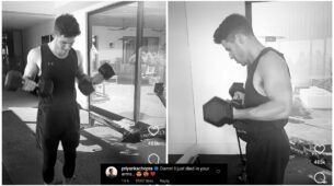 Nick Jonas drops sweat-hot workout video, Priyanka Chopra says “Damn! I just died in your arms”