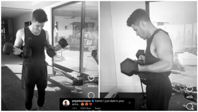 Nick Jonas drops sweat-hot workout video, Priyanka Chopra says “Damn! I just died in your arms”