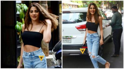 Nikki Tamboli enjoys a ‘Saturday special’ date, sets gram on fire in deep-neck black crop top