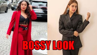 Niti Taylor in black or Neha Kakkar in red: Who gave the bossy look in formal attire?