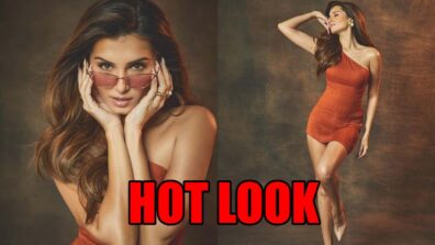 Oh So Hot: Tara Sutaria flaunts her perfect hourglass figure in rustic orange bodycon dress, fans can’t stop drooling