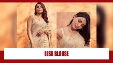 Oish! Samantha Ruth Prabhu looks ethereal in an ivory tissue saree: Check pictures