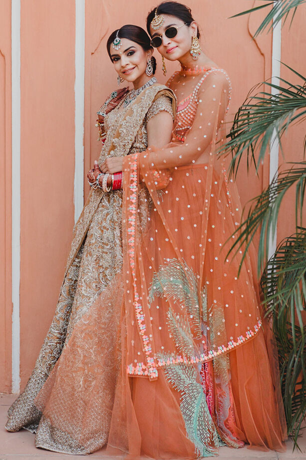 Photo: Alia Bhatt Is Grace Personified In This Tangerine Lehenga But It’s Her Sunglasses That Caught Our Attention - 0