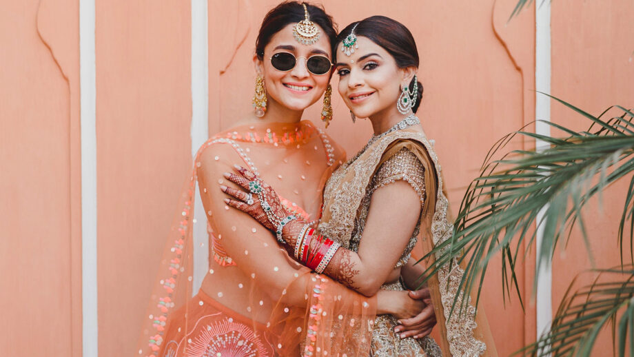 Photo: Alia Bhatt Is Grace Personified In This Tangerine Lehenga But It’s Her Sunglasses That Caught Our Attention - 1