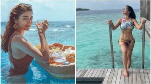 Pooja Hegde and Sara Ali Khan are beach babes in Maldives, check out
