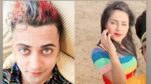RadhaKrishn lead Sumedh Mudgalkar and Mallika Singh are giving fashion couple goals in twinning ‘rainbow’ looks