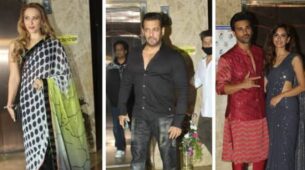 Ramesh Taurani Diwali Party: Salman Khan, Iulia Vantur and Pulkit Samrat-Kriti Kharbanda attend celebrations, see videos