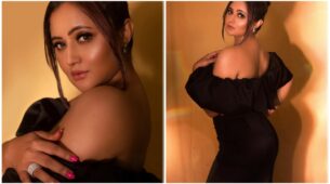 Rashami Desai flaunts her sensuality in an off-shoulder bodycon dress, fans go gaga over her backless avatar