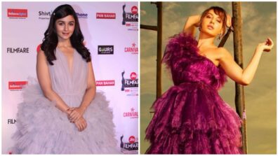 Romantic Gowns We Just Can’t Get Over! Alia Bhatt Vs Nora Fatehi: Which Divas’s Gorgeous Ruffled Gown Would You Choose?