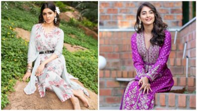 Samantha Ruth Prabhu, Pooja Hegde, and belted palazzo style, a quintessential visual delight