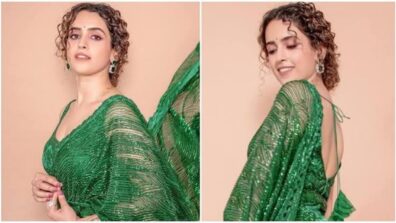 Sanya Malhotra Looks Ecstatic In Sarees & Here Are Pics To Prove It