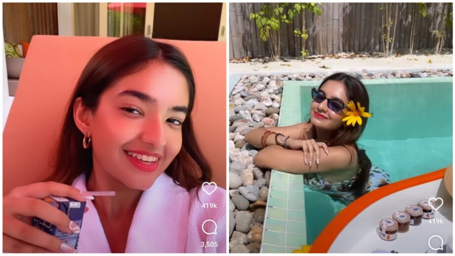 KKK 11 fame Anushka Sen enjoys luxury holiday, shares hot vlog wearing bikini underwater 510283