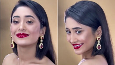 YRKKH hottie Shivangi Joshi slays in spicy red hot lipstick and off-shoulder outfit, fans sweat