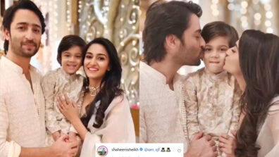 Shaheer Sheikh pampers a little boy, Erica Fernandes says “Humara Chota Monkey”