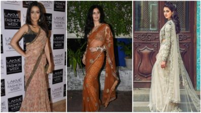 Shraddha Kapoor, Katrina Kaif & Disha Patani ooze royalty vibes and elegance in Sabyasachi designer sarees, see viral pics