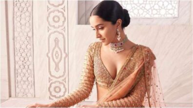 Stunning!!! Shraddha Kapoor Aces Ethnic Style Game In Bralette and Lehenga Set