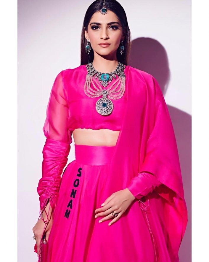 Sonam Kapoor Looks Absolute Goddess In Pink Lehenga & Flowy Skirt: See Pic - 2