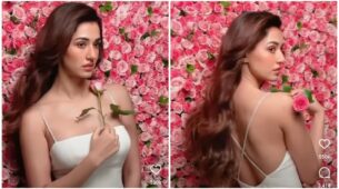 Special Gift: Disha Patani snapped on camera posing with a romantic flower, fans wonder secret behind her happy mood
