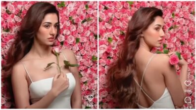 Special Gift: Disha Patani snapped on camera posing with a romantic flower, fans wonder secret behind her happy mood