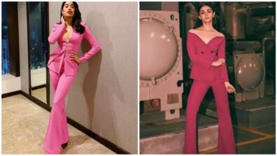 Star Kid Edition: Alia Bhatt Or Janhvi Kapoor: Who Wore The Pink Bell Bottom Pants Better?