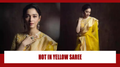 Tamannaah Bhatia Looks Sunny Hot In Yellow Saree & We Want To Have It