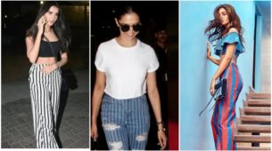 Tara Sutaria, Deepika Padukone and Alia give serious vogue goals in stylish striped trousers paired with luxury handbags, fans love it