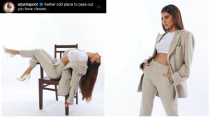 Tara Sutaria does high-octane fashion pose, Arjun Kapoor says, “Odd place to pass out”