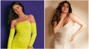 The Ruching Trend That’s All The Rage Right Now! Ananya Panday’s Neon Outfit Or Janhvi Kapoor’s Off-White Outfit: Which Is Your Pick For Date Night Party?